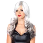 Allure Gray Wig with Black Tips