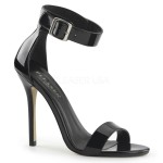 Amuse Black Ankle Strap Sandal